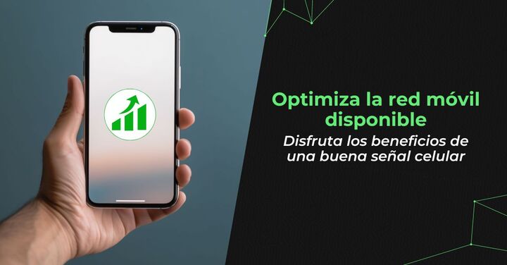 Optimiza la red móvil disponible